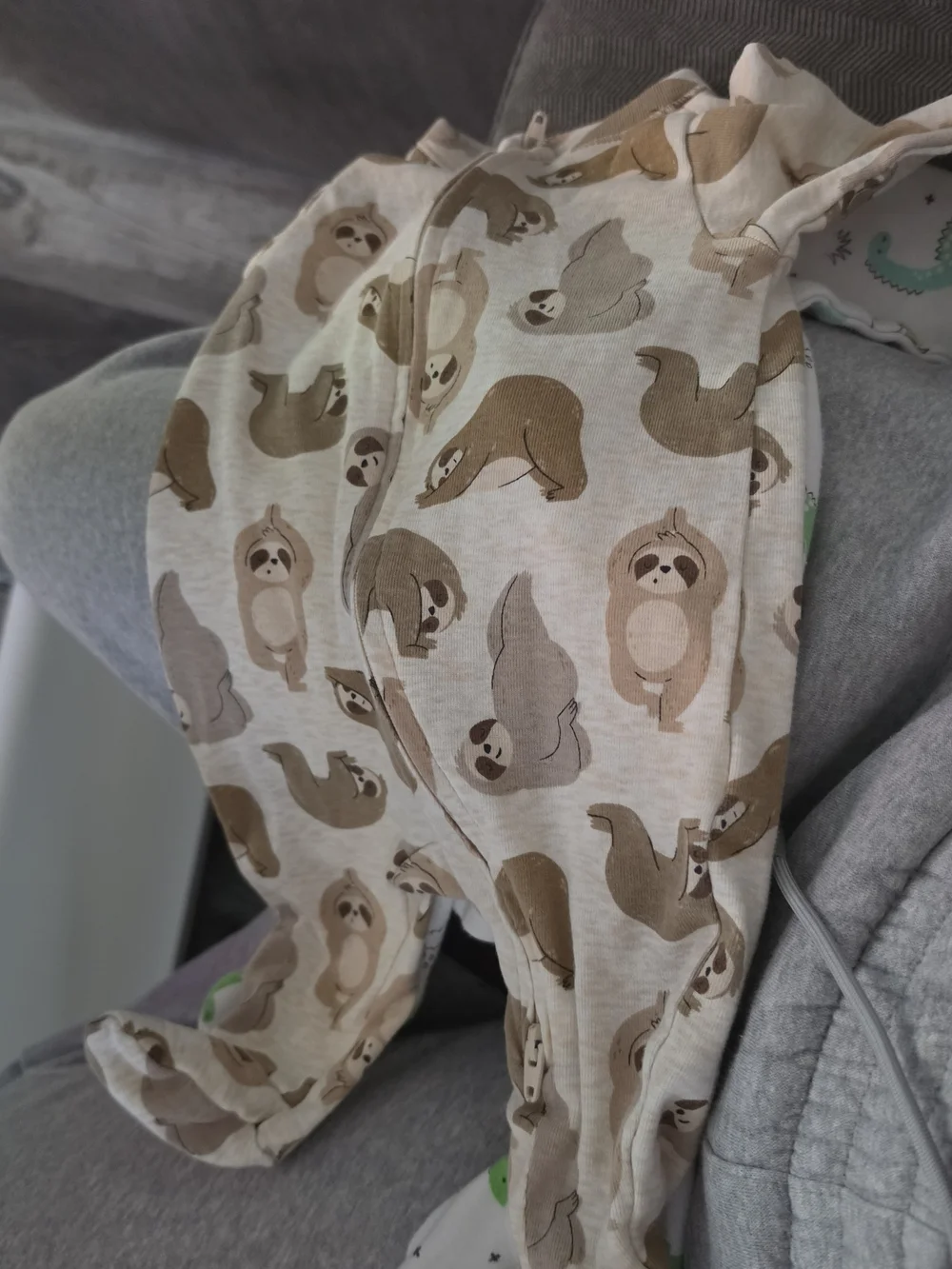 Boy Footed Onesies Zipper & 0-3 [4]